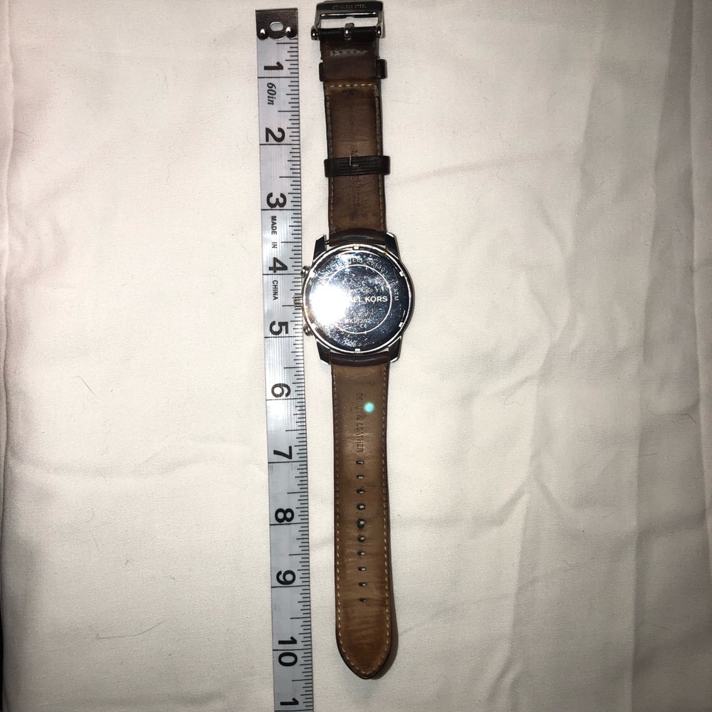 Michael Kors watch, chronograph style-leather band - Picture 3 of 8